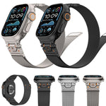 Milanese Steel Magnetic Watch Band, For Apple Watch 46mm / 49mm / 45mm / 44mm
