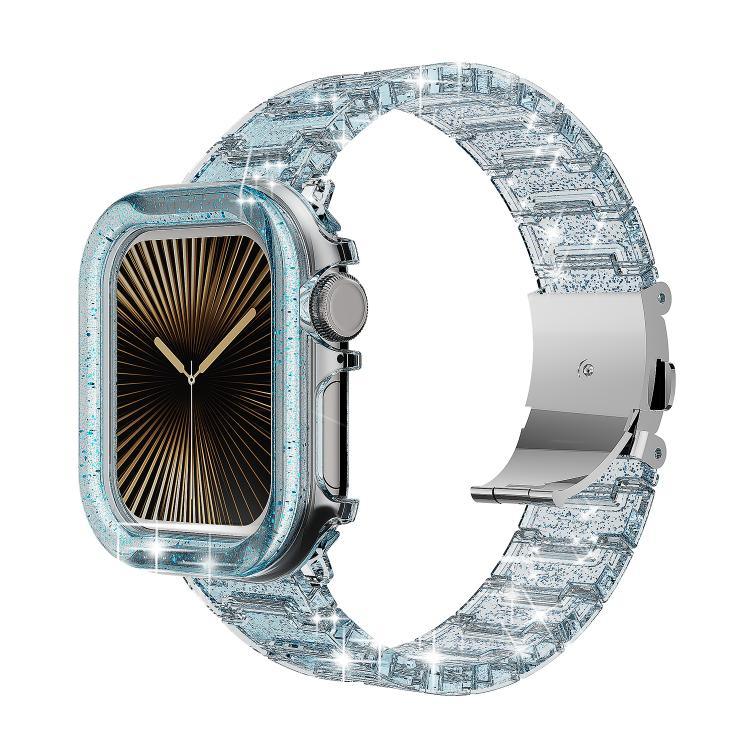 Chameleon PC Case Epoxy Resin Watch Band, For Apple Watch Series 10 46mm, For Apple Watch Series 10 42mm, For Apple Watch 44mm / 45mm, For Apple Watch 40mm / 41mm, For Apple Watch 49mm