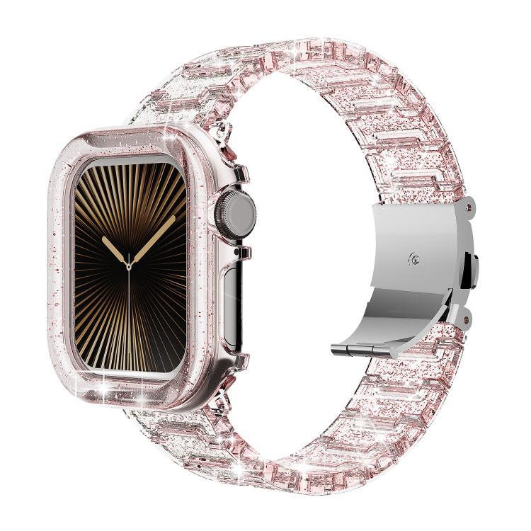 Chameleon PC Case Epoxy Resin Watch Band, For Apple Watch Series 10 46mm, For Apple Watch Series 10 42mm, For Apple Watch 44mm / 45mm, For Apple Watch 40mm / 41mm, For Apple Watch 49mm