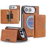 Kalebol Strong MagSafe Magnetic Two-Fold Card Bag Leather Phone Case, For iPhone Fold, For iPhone 18 Pro, For iPhone 18 Pro Max, For iPhone 17 Pro Max, For iPhone 17 Pro, For iPhone 17, For iPhone Air, For iPhone 17e / 16e