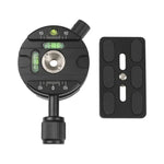 X-64 Professional Camera Tripod Monopod Panoramic Panorama Head with Quick Release Plate, X-64