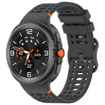Eight-shaped Buckle Breathable Stitched Silicone Watch Band, For Samsung Galaxy Watch8 / Watch8 Classic