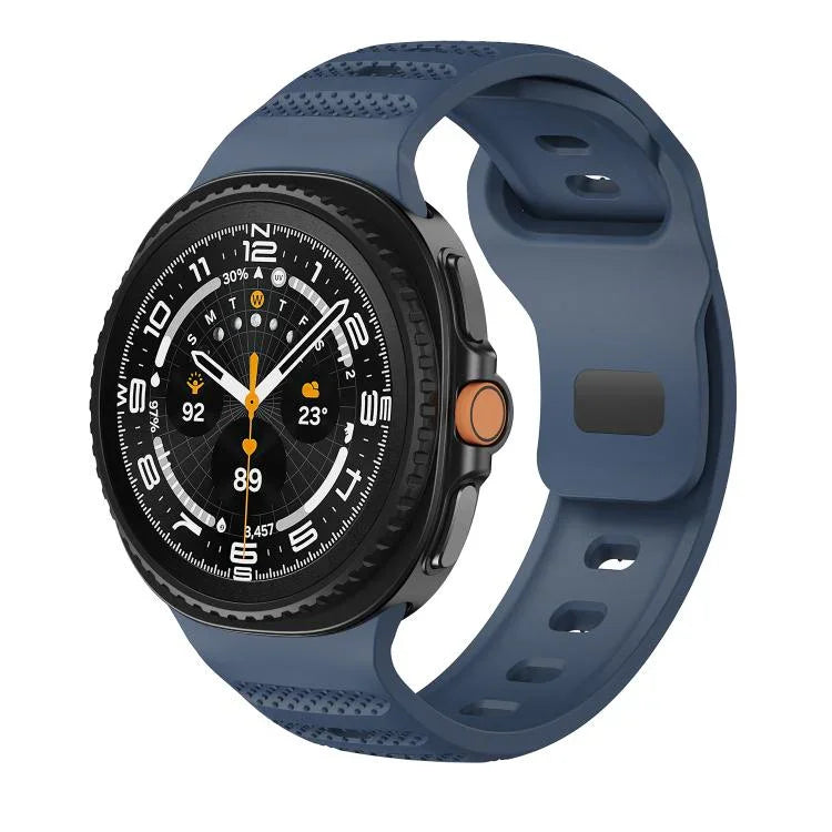 Dots Texture Black Buckle Silicone Watch Band, For Samsung Galaxy Watch8 / Watch8 Classic