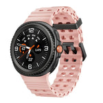 Ocean Style Quick Release Buckle Solid Color Silicone Watch Band, For Samsung Galaxy Watch8 / Watch8 Classic