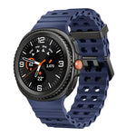 Ocean Style Quick Release Buckle Solid Color Silicone Watch Band, For Samsung Galaxy Watch8 / Watch8 Classic