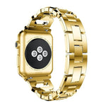 Square Diamond Zinc Alloy Watch Band, For Apple Watch 46mm / 49mm / 45mm / 44mm, For Apple Watch 42mm / 41mm / 40mm / 38mm