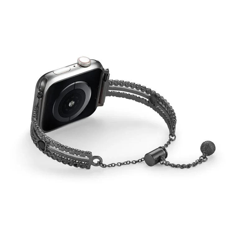 White Stone Love Bracelet Zinc Alloy Watch Band, For Apple Watch 46mm / 49mm / 45mm / 44mm, For Apple Watch 42mm / 41mm / 40mm / 38mm