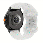 Eco-Friendly Granular Colorful Dots Silicone Watch Band, For Samsung Galaxy Watch8 / Watch8 Classic