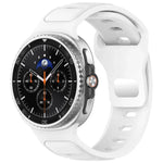Reverse Buckle Single Color Silicone Watch Band, For Samsung Galaxy Watch8 / Watch8 Classic