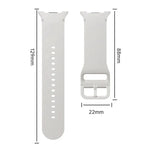 Speed Bezel and Solid Color Stitched Silicone Watch Band, For Samsung Galaxy Watch8 44mm, For Samsung Galaxy Watch8 40mm