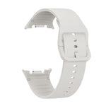 Rhombic Texture Bezel and Solid Color Stitched Silicone Watch Band, For Samsung Galaxy Watch8 44mm, For Samsung Galaxy Watch8 40mm