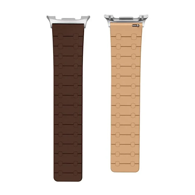 Two Color Loop Magnetic Silicone Watch Band, For Samsung Galaxy Watch8 / Watch8 Classic