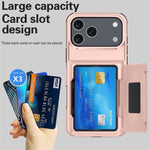 Kalebol Flip Card Wallet Holder Shockproof Phone Case, For iPhone 17 Pro Max, For iPhone 17 Pro, For iPhone 17, For iPhone Air, For iPhone 16 Pro Max, For iPhone 16 Pro, For iPhone 16 Plus, For iPhone 16