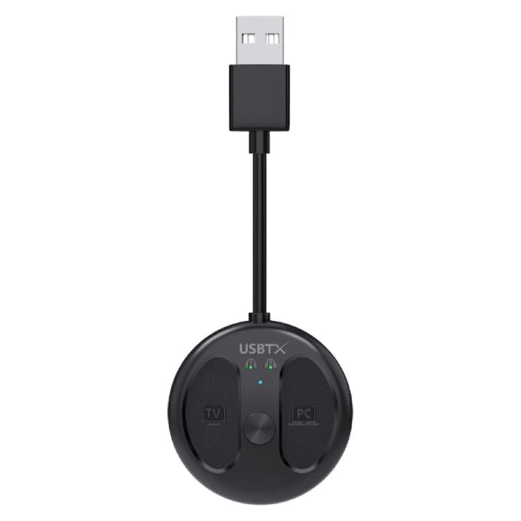 For TV PC LE524 USB Bluetooth 5.4 Audio Transmitter 50m Range Dual Connection Adapter, LE524