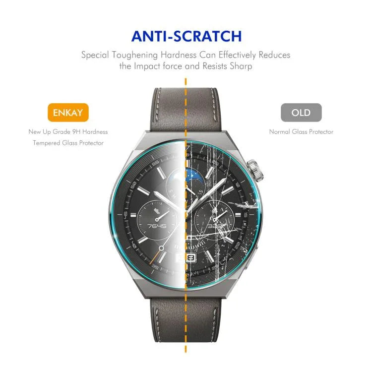 ENKAY 0.2mm 9H Tempered Glass Screen Protector Watch Film, For Nothing CMF Watch 3 Pro