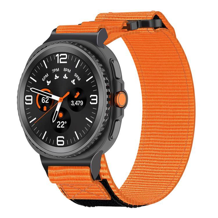 Two Sections Nylon Hook And Loop Fastener Watch Band, For Samsung Galaxy Watch8 / Watch8 Classic