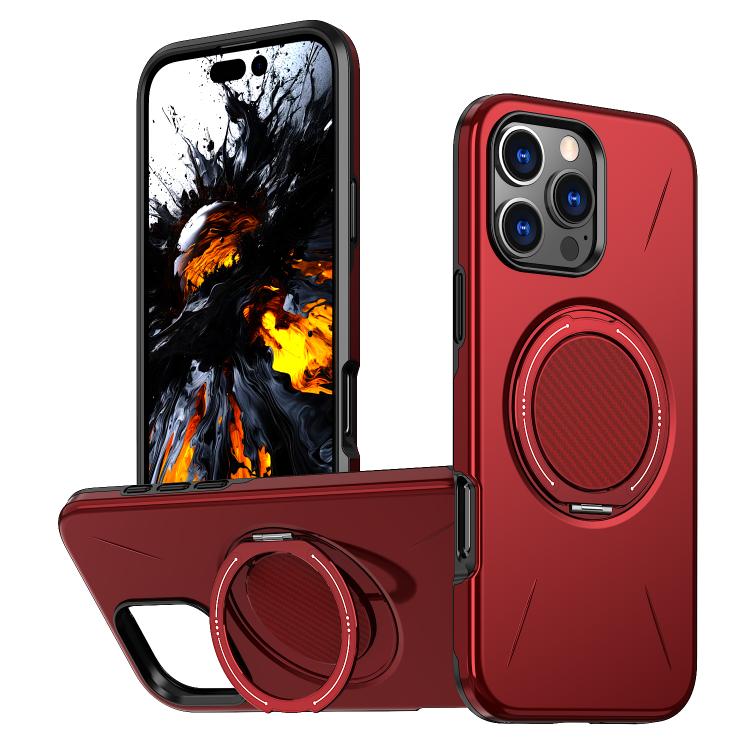 Kalebol Magnetic MagSafe Rotation Holder PC Phone Case, For iPhone 14 Pro, For iPhone 14 Pro Max, For iPhone 13 Pro Max, For iPhone 13 Pro, For iPhone 13