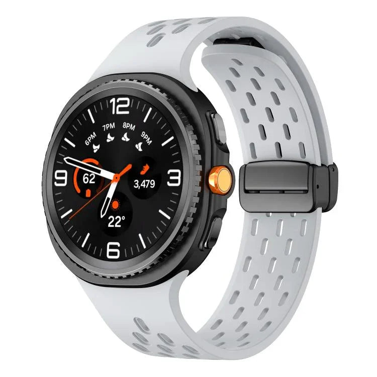 Mesh Magnetic Silicone Watch Band, For Samsung Galaxy Watch8 / Watch8 Classic