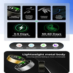 R100 SIZE 11 Smart Ring, Support Heart Rate / Blood Oxygen / Sleep Monitoring / Remote Photography