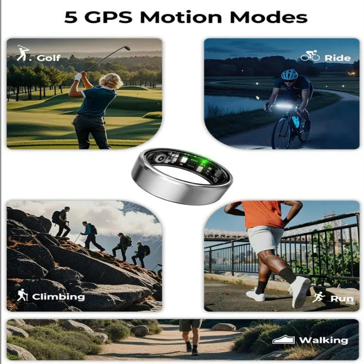 R100 SIZE 11 Smart Ring, Support Heart Rate / Blood Oxygen / Sleep Monitoring / Remote Photography
