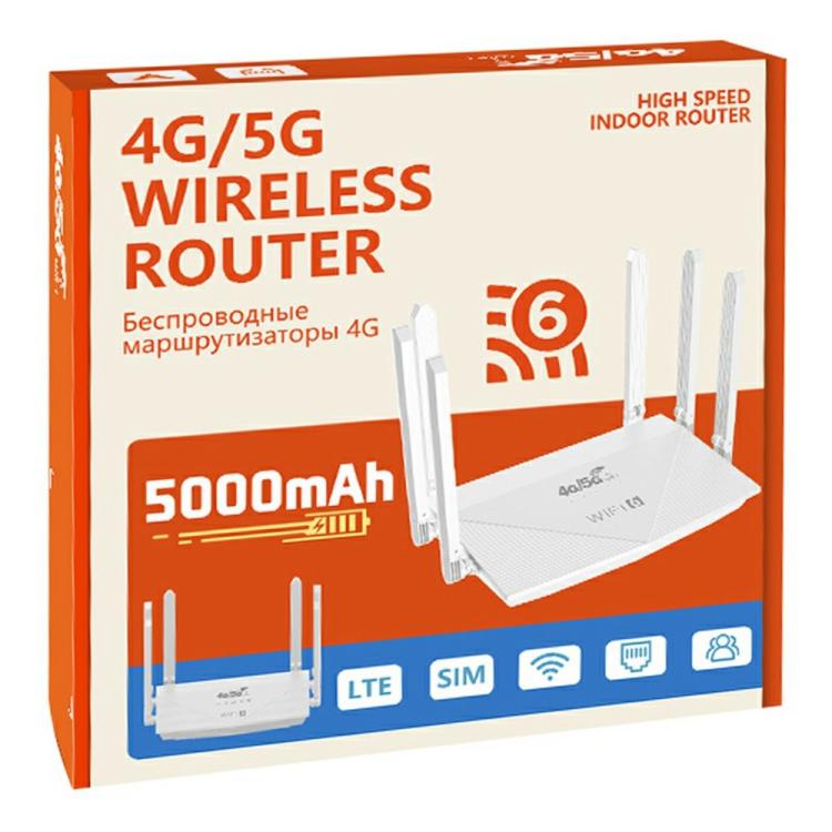 WR900-E Eurasian Version 4G SIM Card 6 Antennas 4 LAN Ports Router LTE WiFi6 Router, WR900-E