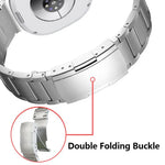 Integrated Three Beads Tortoise Buckle Metal Watch Band, For Samsung Galaxy Watch8 / Watch8 Classic