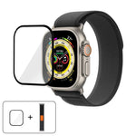 Wild Path Loop Nylon Watch Band with 3D Curved Film, For Apple Watch Series 10 46mm, For Apple Watch Series 10 42mm, For Apple Watch 6 / 5 / 4 / SE 44mm