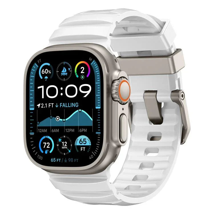 Rock-Peak Silicone Watch Band, For Apple Watch 46mm / 49mm / 45mm / 44mm