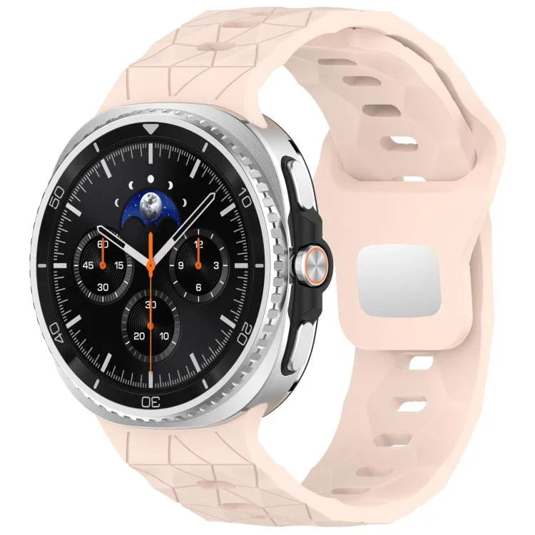 Football Texture Reverse Steel Buckle Silicone Watch Band, For Samsung Galaxy Watch8 / Watch8 Classic