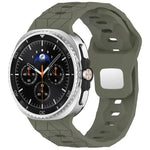Football Texture Reverse Steel Buckle Silicone Watch Band, For Samsung Galaxy Watch8 / Watch8 Classic