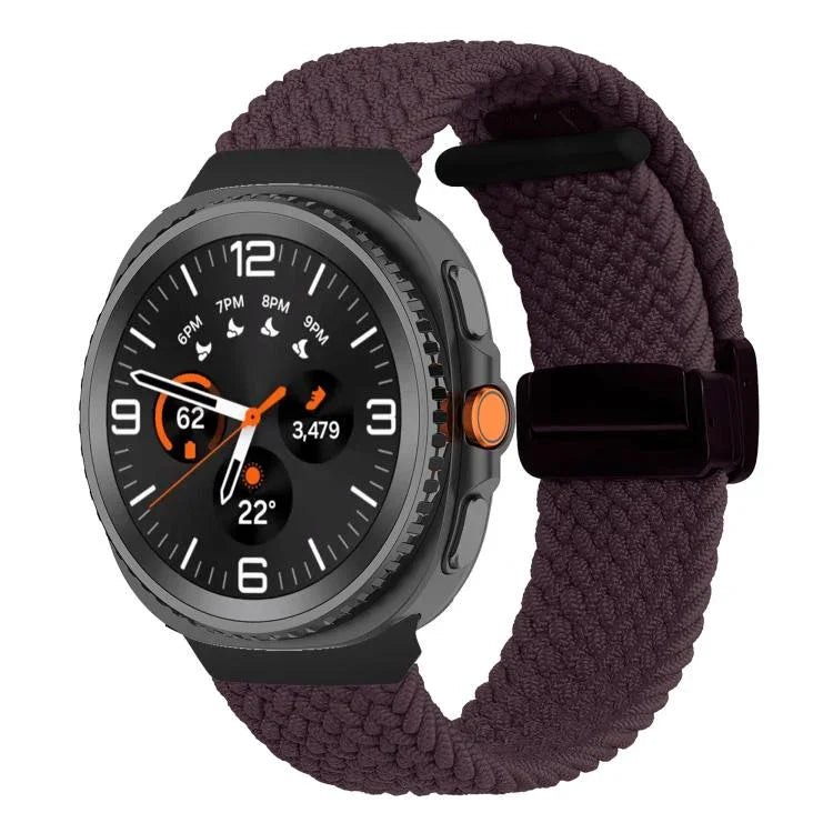 Fold Magnetic Buckle Braided Watch Band, For Samsung Galaxy Watch8 / Watch8 Classic