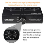 B073 1 Input 3 Output Fully Balanced Signal Selector 3-Channel Balanced Line Selector, No Need For External Power Supply Lossless Switching, B073