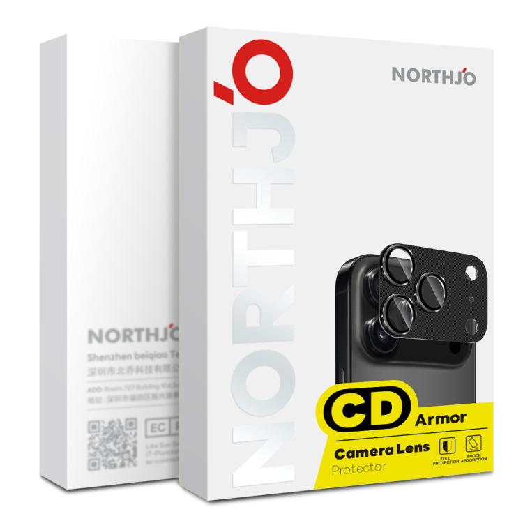 NORTHJO CD Vein Camera Lens Protector Tempered Glass Rear Lens Film, For iPhone 17 Pro Max, For iPhone 17 Pro
