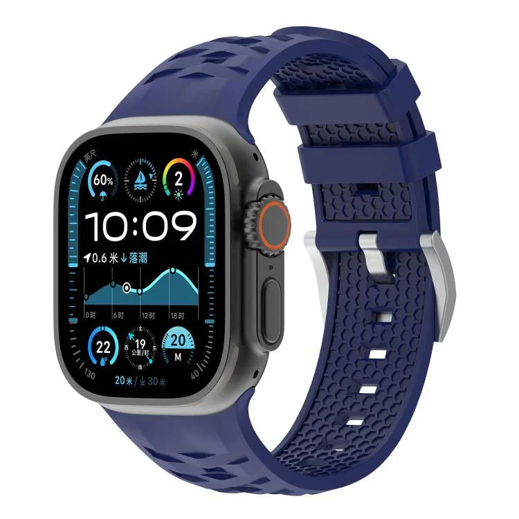 Tire Texture Two-Color Silicone Watch Band, For Apple Watch 46mm / 49mm / 45mm / 44mm, For Apple Watch 42mm / 41mm / 40mm / 38mm