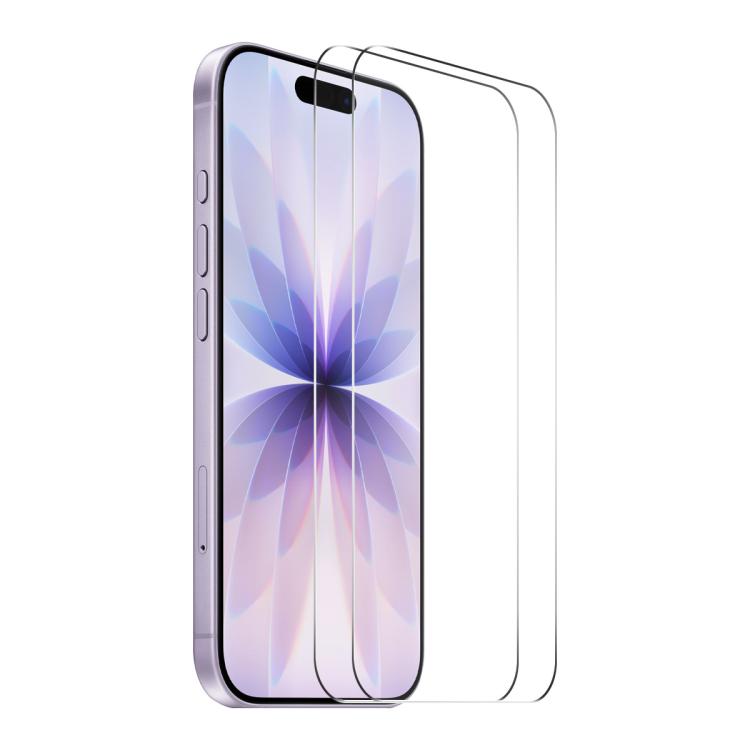2pcs ENKAY Thickened Glue No White Edge 9H Big Arc Edge High Aluminum-silicon Tempered Glass Film, For iPhone 18 Pro, For iPhone 18 Pro Max, For iPhone 17 Pro Max, For iPhone 17 Pro, For iPhone 17, For iPhone Air