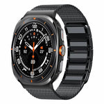 Magnetic Woven I-Shaped Stainless Steel Watch Band, For Samsung Galaxy Watch Ultra 47mm / Ultra 2025