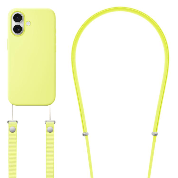 Crossbody Imitation Nylon Magnetic Liquid Pop-Up Animation Liquid Silicone Phone Case, For iPhone 17 Pro Max, For iPhone 17 Pro, For iPhone 17
