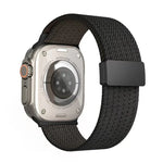 Single Color Magnetic Snap Four Strand Elastic Nylon Watch Band, For Apple Watch 46mm / 49mm / 45mm / 44mm, For Apple Watch 42mm / 41mm / 40mm / 38mm