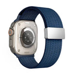 Single Color Magnetic Snap Four Strand Elastic Nylon Watch Band, For Apple Watch 46mm / 49mm / 45mm / 44mm, For Apple Watch 42mm / 41mm / 40mm / 38mm