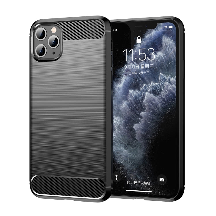 Brushed Texture Carbon Fiber TPU Case for iPhone XI 2019, For iPhone 11 Pro