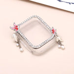 Tassel Butterfly Single Diamond Hollow PC Watch Shell, For Apple Watch Series 6 / 5 / 4 & SE 44mm, For Apple Watch Series 6 / 5 / 4 & SE 40mm, For Apple Watch Series 9 / 8 / 7 45mm, For Apple Watch Series 9 / 8 / 7 41mm