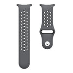 Two Color Round Holes Reverse Buckle Silicone Watch Band, For Samsung Galaxy Watch Ultra 47mm / Ultra 2025
