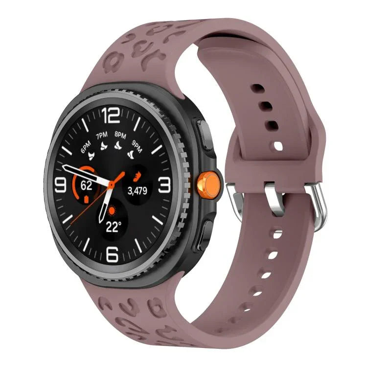 Leopard Print Silicone Watch Band, For Samsung Galaxy Watch8 / Watch8 Classic