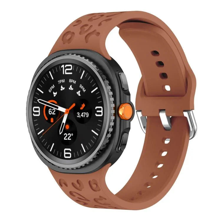 Leopard Print Silicone Watch Band, For Samsung Galaxy Watch8 / Watch8 Classic