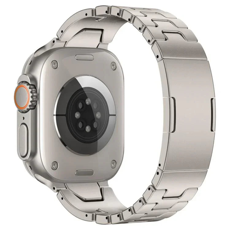 H-Type QuickB Release Butterfly Buckle Stainless Steel Watch Band, For Apple Watch 44mm / 45mm / 46mm / 49mm, For Apple Watch 42mm / 41mm / 40mm / 38mm
