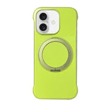 Frameless Leather-Skin PC MagSafe Holder Phone Case, For iPhone 17 Pro Max, For iPhone 17 Pro, For iPhone 17, For iPhone Air, For iPhone 16 Pro Max, For iPhone 16 Pro