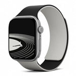 Two-tone Lychee-textured Magnetic Silicone Watch Band, For Apple Watch 46mm / 49mm / 45mm / 44mm, For Apple Watch 42mm / 41mm / 40mm / 38mm
