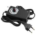 12V Adjustable Power Supply Adapter AC DC 3V - 12V 2A 24W Universal Charger Voltage Regulator Driver, US Plug, EU Plug