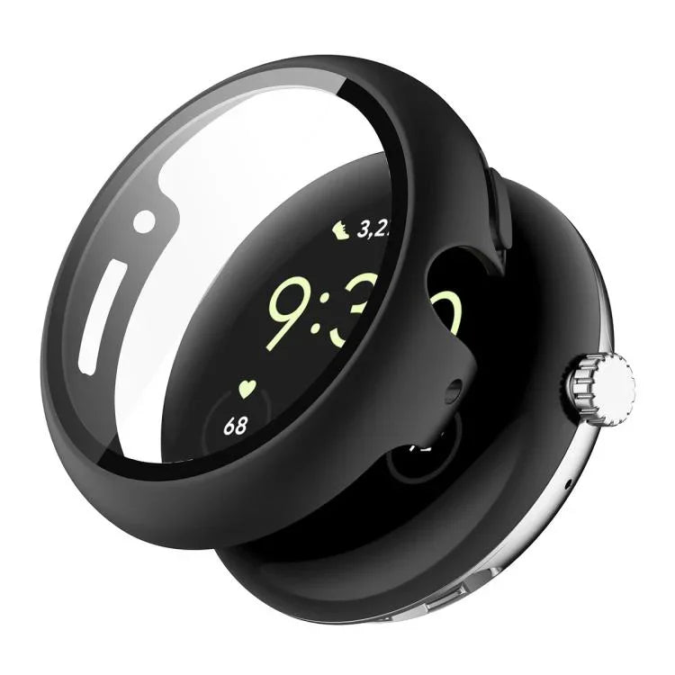 ENKAY Hat-Prince Full Coverage Tempered Glass Film Integrated PC Watch Cover, Google Pixel Watch 4 45mm, For Google Pixel Watch 4 41mm