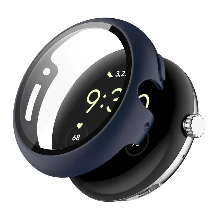 ENKAY Hat-Prince Full Coverage Tempered Glass Film Integrated PC Watch Cover, Google Pixel Watch 4 45mm, For Google Pixel Watch 4 41mm